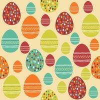 Easter eggs seamless pattern vector