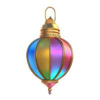 Hanging Lantern Painted in Multicolored Artistic Patterns png