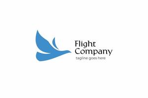 Modern Simply Shape Flying Bird Logo Design for Airlines and Corporate Branding Flight Company vector