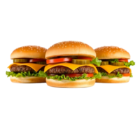 Stunning Triple Cheeseburgers Image in High Quality for Commercial Use png