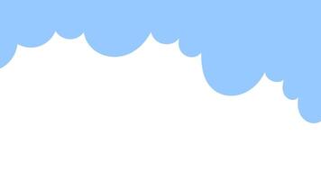 Blue and White Abstract Cloud Background, Minimalist Sky-Inspired Design, Ideal for Kids Graphics, Website Banners, Digital Art Projects, Social Media Headers vector