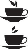 Two cups of coffee vector