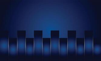 Gradient dark blue abstract background with beautiful lines. vector
