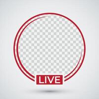 Social media frame icon avatar best for Live streaming template vector