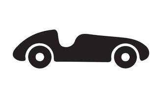 sports car with white lines isolated on black background. Illustration EPS 10 vector