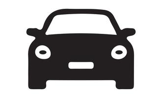 various car simple silhouette.Car icon black on white background. Illustration. symbol. vector