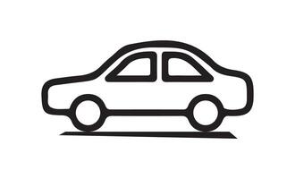 Car icon set in linear style. vector