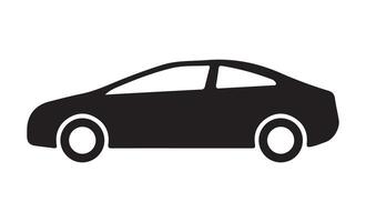 Simple icon modern sign car silhouette on background. vector