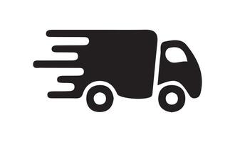 Fast delivery car icon, vector