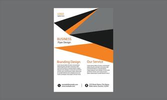 This is a modern business flyer design with a professional and dynamic layout, vector