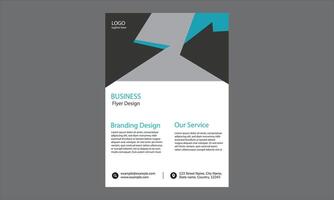 This is a business flyer design template with a modern and professional layout. vector