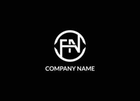 Alphabet letters or Initials. Monogram logo FN, F and N. Creative FN Logo Design Concept. Alphabet letter icon logo FN. Alphabet letters Initials Monogram logo FN, NF, F and N. Abstract FN or NF vector