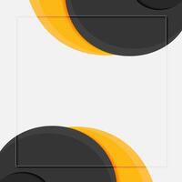 Black and yellow abstract wave design background design template vector