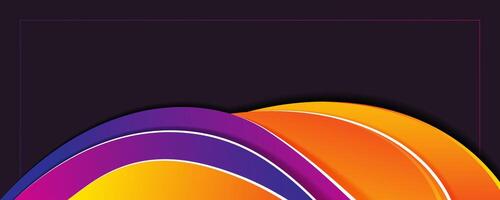 Colorful abstract modern wave background design template vector