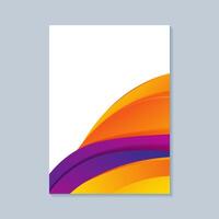 modern abstract waves cover design template vector
