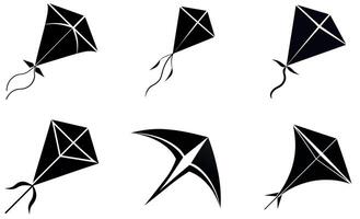 Simple Silhouette of a Diamond Kite vector