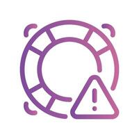 A simple icon for the theme, lifeline, hazard warning vector