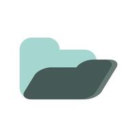 Simple icon empty folder, simple illustration vector