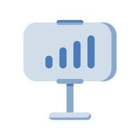 Simple icon presentation board, simple illustration vector