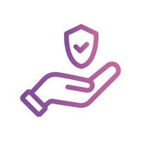 A simple icon for the theme, a human hand, a gesture of support vector