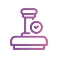 A simple icon for the theme, document stamp, official imprint vector