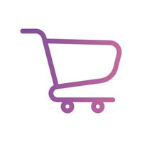 A simple icon for the theme, empty cart vector
