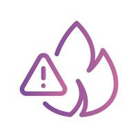 A simple icon for the theme, fire hazard vector