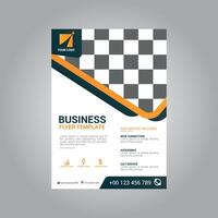 Annual business report template design vector