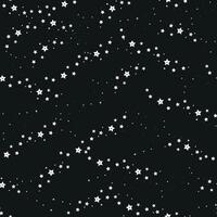 Cute starry seamless pattern vector