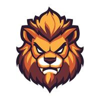 Lion head mascot mascot head illustration vector