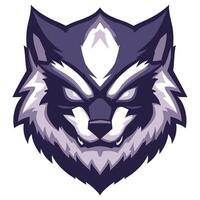 The head of a wolf mascot vector