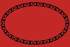 Special design with a circular motif on a red background vector