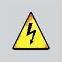 Pixel art illustration Electric Lightning. Pixelated Thunderbolt. Electric Lightning Thunder Bolt Icon pixelated for the pixel art game and icon for website and game. old school retro. vector