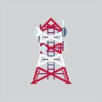 Pixel art illustration Electric Tower. Pixelated Power Electric. Electric Tower Power Icon pixelated for the pixel art game and icon for website and game. vector
