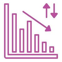 Trading Chart Icon Element For Design Graphic vector