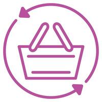 Basket Icon Element For Design Graphic vector