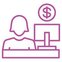 Cashier Icon Element For Design Graphic vector
