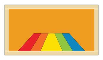 Illustration background rainbow retro unique design vector
