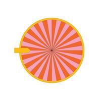 Illustration roulette retro unique design with blank background vector