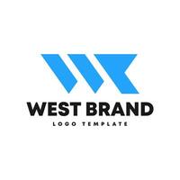 Letter WR Monogram Logo Template with Background vector