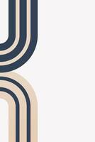 Geometric Boho Art Illustration Background vector