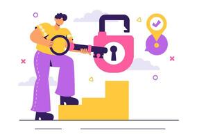 Flat Style Office Scene Depicting Workers Engaging in Soft Skills Training vector