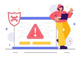 Web Security Testing Illustration of a Developer Fixing Code Vulnerabilities vector
