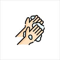 Wash hands icon illustration vector
