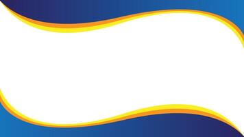 Abstract background design with wave style with yellow and blue color, simple abstract background with modern style vector