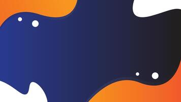 Simple abstract background design with a modern style, a combination of blue, white and orange colors. vector