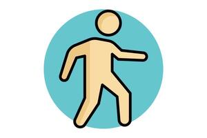 Stepper icon. colored outline style. icon related to gym and fitness vector
