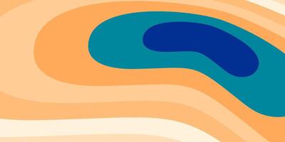 abstract background summer wave pattern blue and orange colors. suitable for your design vector