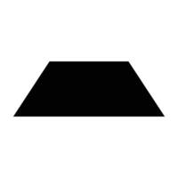 trapezoid shape design vector