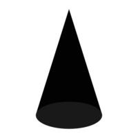 Cone shape design on white background vector